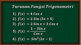 Turunan fungsi trigonometri