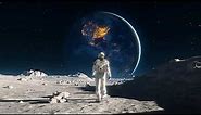 Spaceman Walking Home 4K Live Wallpaper | Xanh Share ♥