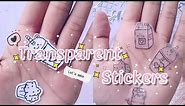 How to make a perfect Transparent Sticker ✨// DIY Transparent Stickers 🌼