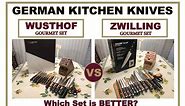 WUSTHOF Gourmet Knives Set and ZWILLING Gourmet Set Comparison - which one is better?