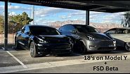 2022 Tesla Model Y Performance | 18inch Tires and Wheels 245/50/18 - Efficiency + FSD Beta Drive