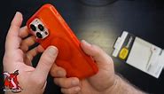 Showcasing OtterBox Symmetry Red Clear Case iPhone 13 Pro