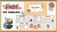 Aesthetic Pastel PowerPoint Template #22 | Animated Slide [FREE TEMPLATE]