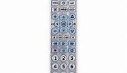 GE 6-Device Universal Remote, Brushed Silver