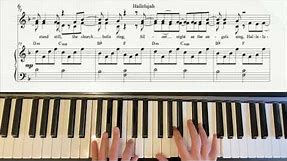 NO vocal guide - Piano HALLELUJAH by Carrie Underwood, John Legend - with sheet music