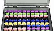 FULLCASE Flash Drive Case USB Memory Stick SD Card Storage Organizer- Holds 104pcs Thumb Drive Electronic Accessories Holder for Sandisk/for Samsung/for Inland/for PNY/for Netac (Gray)
