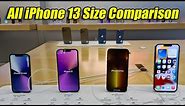 iPhone 13 VS iPhone 13 Pro VS iPhone 13 Mini VS iPhone 13 Pro Max Size Comparison