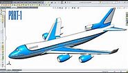 " Mastering Surface Modeling in Solidworks (Airplane Design ) : A Comprehensive Tutorial " _Part-1