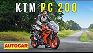 2021 KTM RC 200 review - RC what KTM did there | First Ride | Autocar India