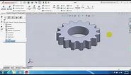 solidworks tutorial - how to make spur gear . specially for beginers.