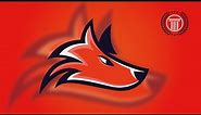 Wolf Head E-Sport / wolves Sport Team Logo Design - Adobe illustrator Logo Design Tutorial