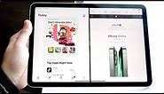 How To Split Screen Multitasking M1 iPad Air 5 (2022)!