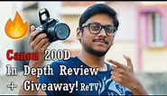 Canon EOS 200D In depth Review with Photo & Video Samples!