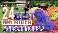 24 Beautiful Red Mulch Landscaping Ideas To Add More Color and Texture