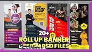 20+ Roll-up Banner design Templates. PSD Files
