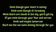 Nat King Cole - Smile (Lyrics HD)