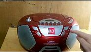 Lenoxx CD815R CD/Radio/Cassette player/recorder.