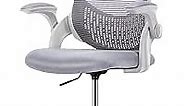 SMUG Drafting Chair Tall Office Chair for Standing Desk Adjustable Height Office Desk Chair with Adjustable Flip Up Armrests and Foot-Ring for Task, Working, Drafting, Studying, Grey