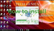 how to install samsung kies 3 in windows 10