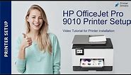 Set Up the HP Officejet pro 9010 series Printer | Unbox & WIFI Setup