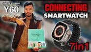 Y60 ultra smart watch connect to phone | smartwatch connect to android