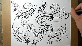 Shooting Star Tattoo Designs - Sketching Ideas