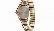 Caravelle Women's Quartz Watch with Stainless-Steel Strap, Gold, 15 (Model: 44M113)