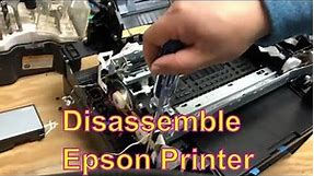 Disassemble & taking apart an EPSON printer - What are the parts of an inkjet? Repair/Fix