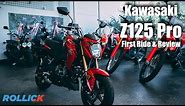 KAWASAKI Z125 PRO Test Ride Review [Top Speed]