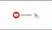 Subscribe and bell icon intro and sound without copyright | animation subscribe button