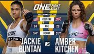 Jackie Buntan vs. Amber Kitchen | Muay Thai Full Fight