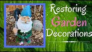 How to Restore Gnomes and Garden Decorations with Paint DIY 🎨🖌