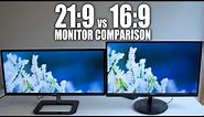 LG Ultrawide 29" 21:9 vs Philips 27" 16:9 1080p Display Comparison 29UB65-P