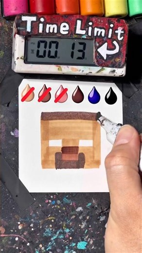 Drawing Steve in 30Sec(Minecraft)