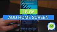 LG G6 how to add home screen