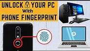 How to Unlock Windows 10, 11 With Your Android Fingerprint Sensor🤔 unlock pc with phone fingerprint👍