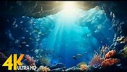 [NEW] 11HRS Stunning 4K Underwater Caves with Relaxing Music | Coral Reefs, Fish & Colorful Sea Life