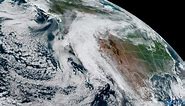 Tropical Storm Hilary moves into Southern California on satellite footage