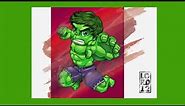 The Chibi Hulk Speed Vector Drawing by Lord Mesa