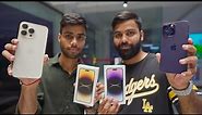 Two iPhone 14 Pro Max Purple & Gold Unboxing - First Day with @Harshgamer_ 🔥 *Vlog*