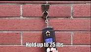 Brick Hook Clips for Hanging, 20-Pack Damage-Free Fits Brick 2-1/4" to 2-3/8" in Height, Heavy Duty Hooks for Lights Pictures Decorations Outdoor/Indoor, Brass Finish Spring Steel Brick Wall Hanger
