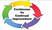 Continuous Vs Continual Improvement : Key Difference