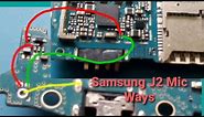 Samsung j2 Mic Ways Jumper Solution