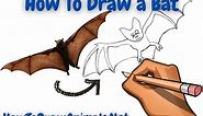 How To Draw a Bat - EASY Drawing Tutorial!