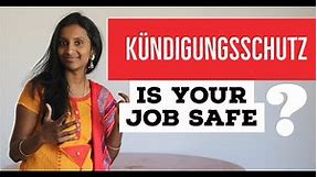 what is Kündigungsschutz(English)- Are you getting fired from your company?