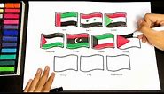 I draw all ❤️💚🤍🖤 country flags #flag