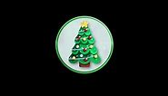 Christmas Tree Circle Icon