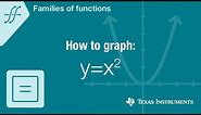 How to graph y=x squared