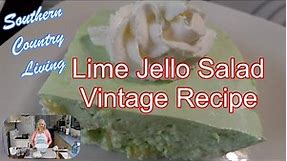 Lime Jello Salad Vintage Recipe