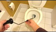 How To Use a Toilet Snake Properly | Clogged Blocked Toilet Repair using Toilet Auger